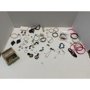 Junk Drawer Lot Jewelry Mix of all types of stuff